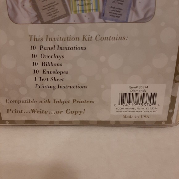 10 Create Your Own Designer Invitations With Overlays By AMPAD NIP Diamonds - Picture 3 of 10